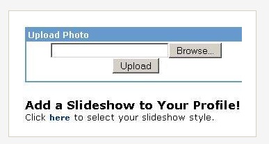 Upload Photo Slide Show to MySpace