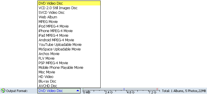 Select Output Format